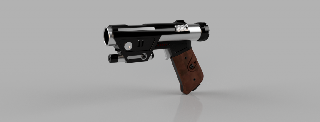 Flashy SWTOR Blaster 3d render